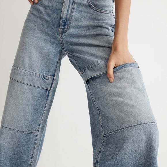 Madewell Super-wide-Leg Jeans in Larkins Wash - Picture 4 of 13